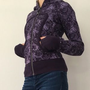 Purple Lulu Lemon hooded sweatshirt